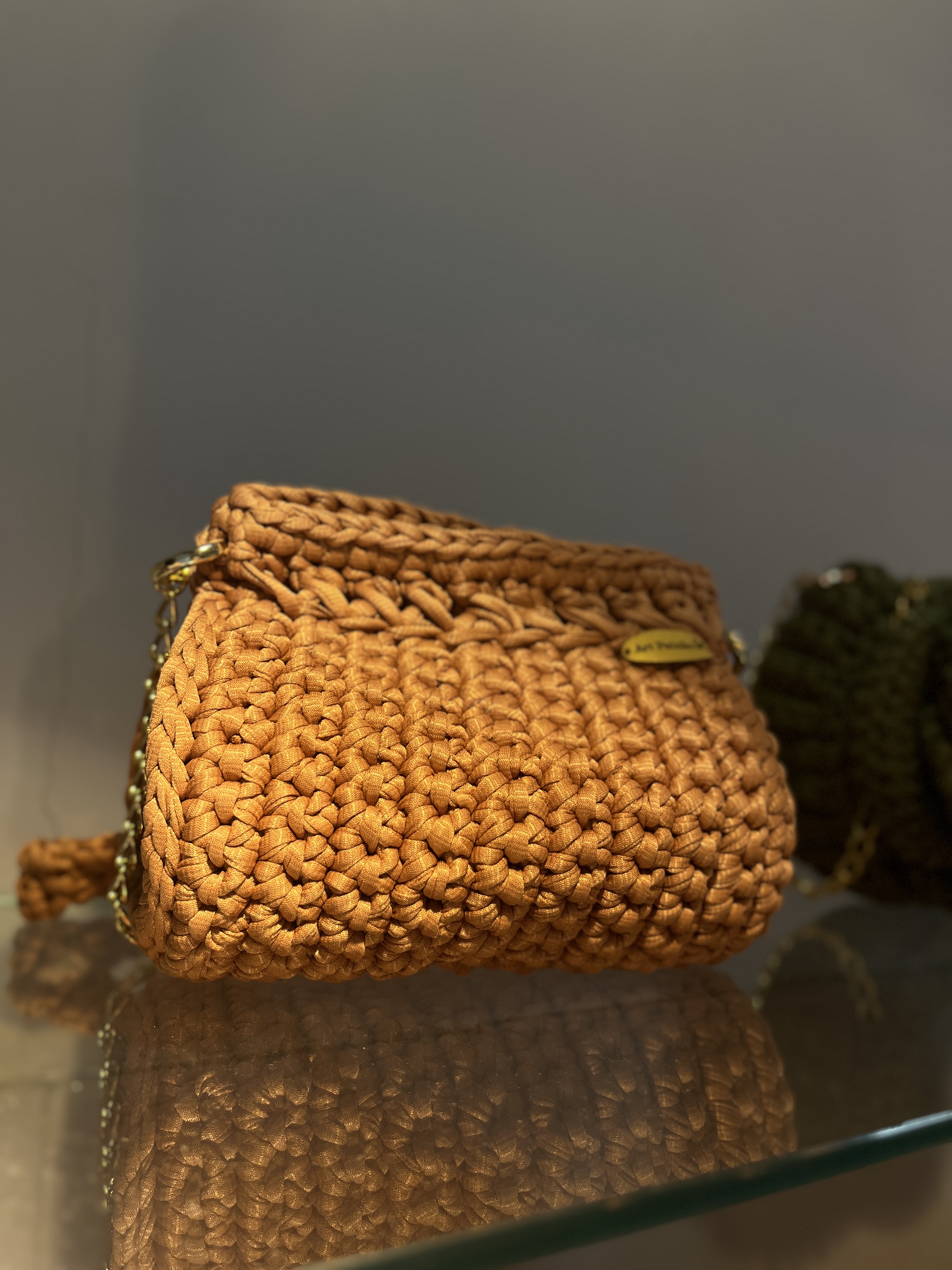 BOLSA CROCHÊ ROSÊ