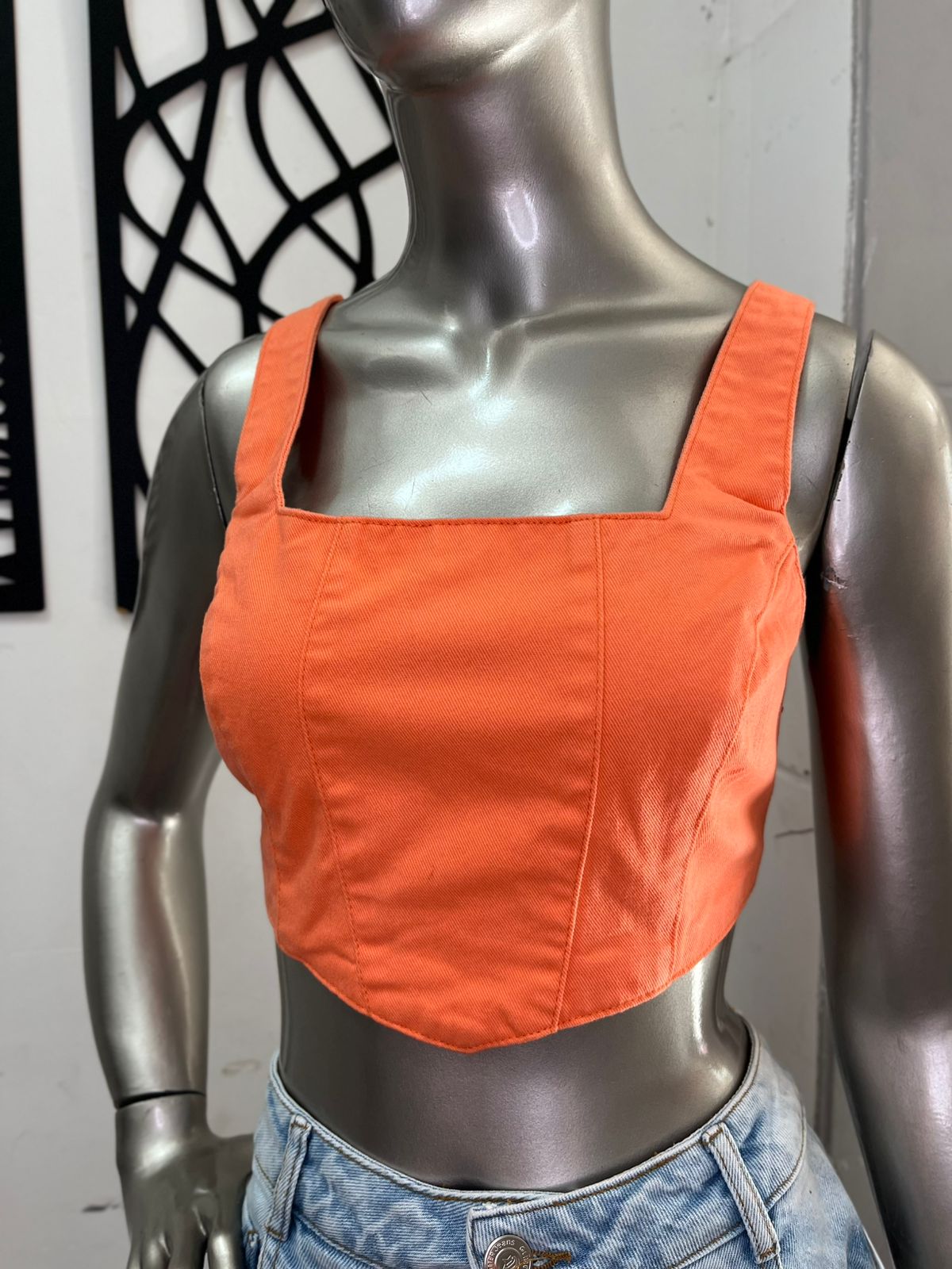 TOP CROPPED LARANJA SOLAR