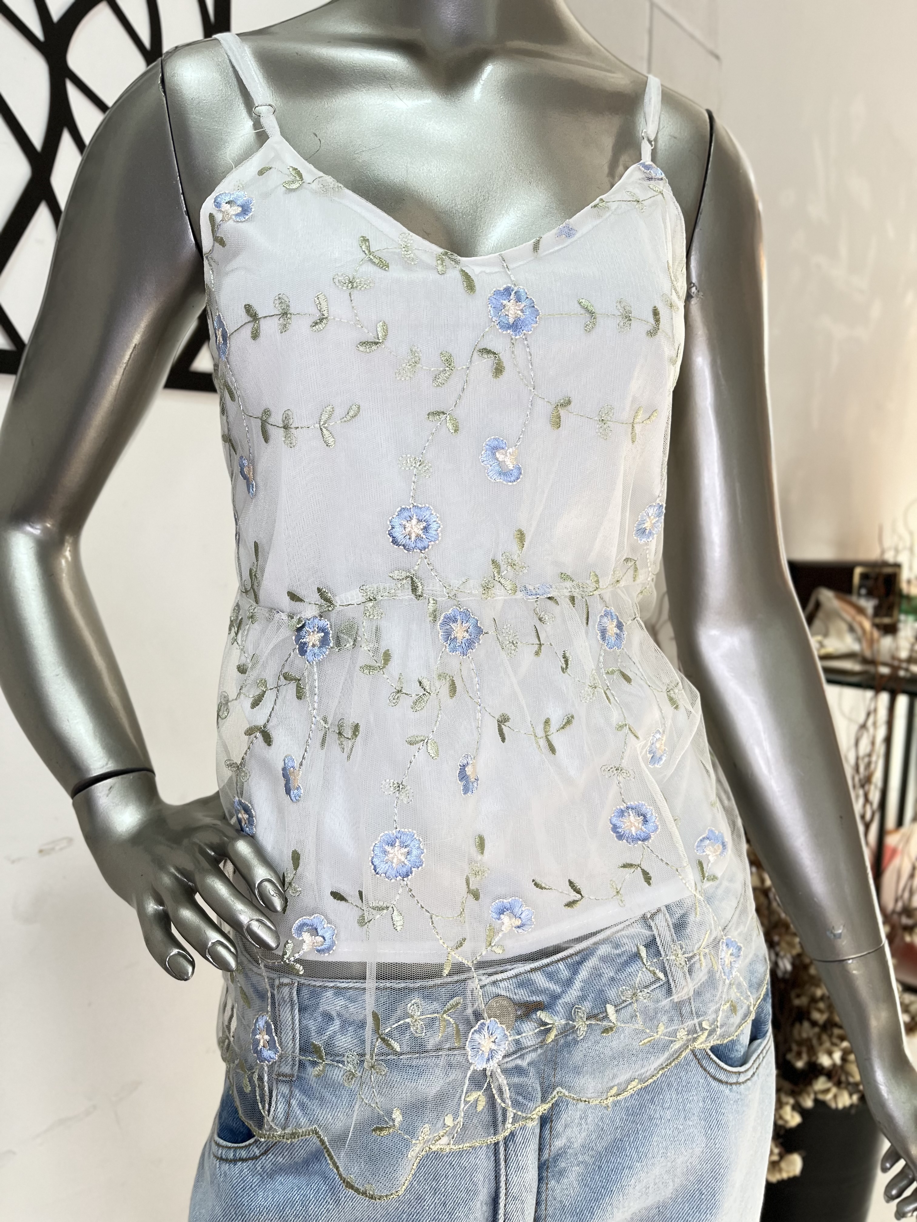 BLUSA FLOR DE ALGODÃO  - Imagem 1